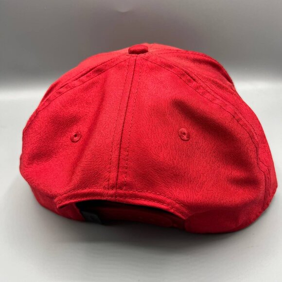 Air Jordan Hat Men Red Metal Logo Gold Cement Elephant Jumpman Snap Back Cap - Picture 5 of 8